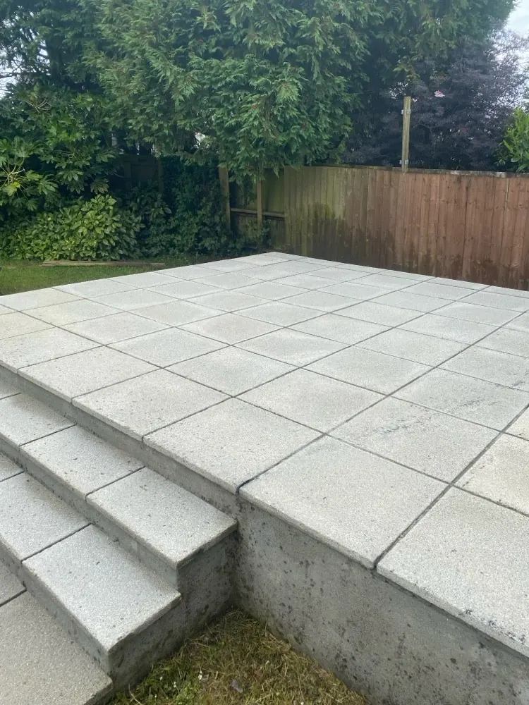 Garden steps after cleaning